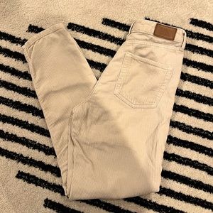 BDG urban outfitters mom corduroys, khaki colored, size 25